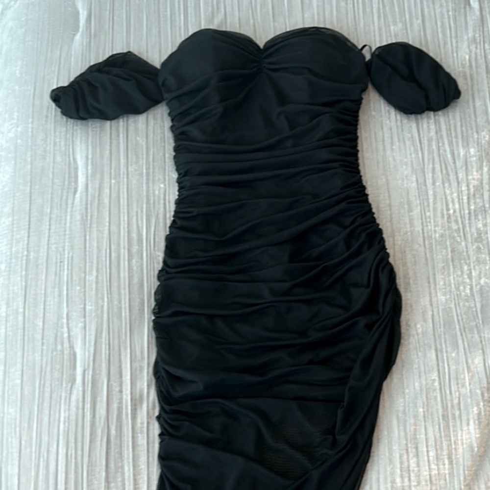 Mable Strapless Ruched Maxi Dress